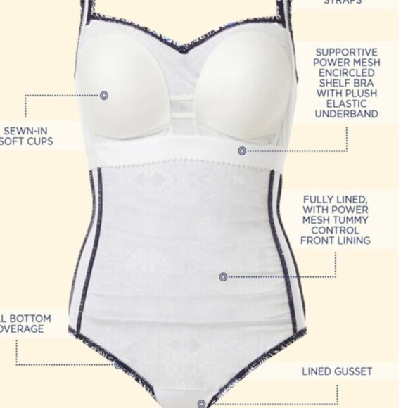 Swimsuits For All RUCHED TWIST FRONT ONE PIECE SWIMSUIT Black Size 12 - Picture 8 of 8